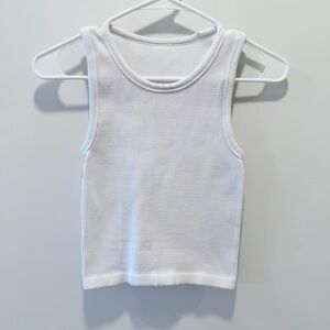 Aritzia Babaton Sculpt Ribbed Tank White size XS